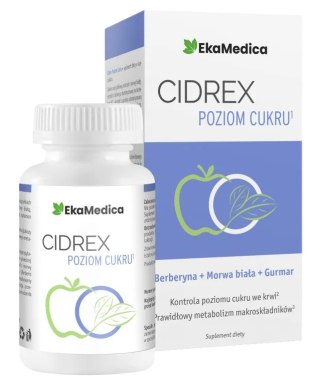 EkaMedica CIDREX poziom cukru 60 kaps.
