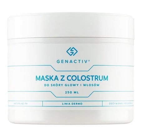GENACTIV Maska z Colostrum do skóry głowy i włosów 250ml