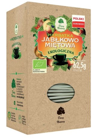 Herbatka Jabłkowo-miętowa BIO 25*2,5g DARY NATURY