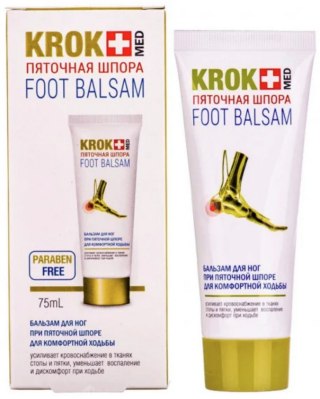 KROKMED Balsam do stóp na ostrogę piętową 75ml GOLDEN PHARM