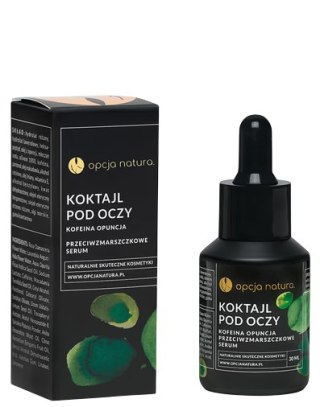 Koktajl pod oczy kofeina opuncja 30ml OPCJA NATURA - przeciwzmarszczkowe serum