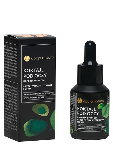 Koktajl pod oczy kofeina opuncja 30ml OPCJA NATURA - przeciwzmarszczkowe serum