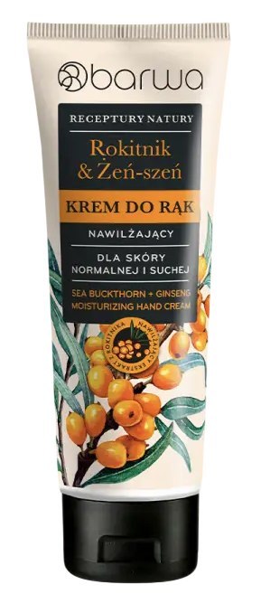 Krem do rąk rokitnik & żeń-szeń nawilżający 100ml BARWA RECEPTURY NATURY