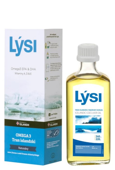 LYSI Tran islandzki naturalny 240ml