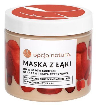 Maska z Łąki do włosów suchych 200ml OPCJA NATURA - granat & trawa cytrynowa