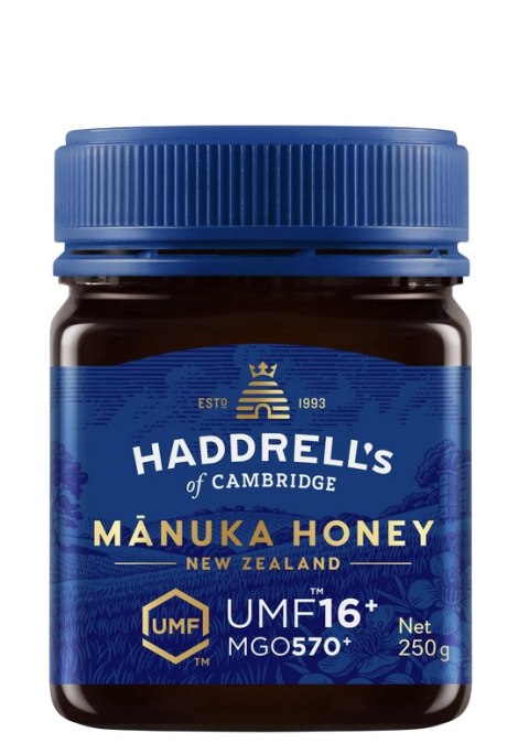 Miód Manuka UMF16+ MGO570+ 250g HADDRELL'S OF CAMBRIDGE