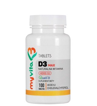 MyVita Witamina D3 MAX 4000 IU, 100 tabl.