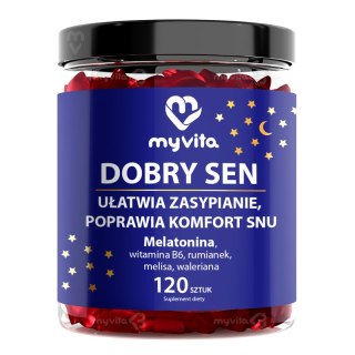 MyVita Żelki Dobry sen 120 sztuk - naturalne żelki z pektyny cytrusowej