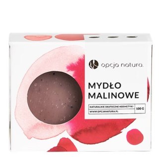 Mydło malinowe w kostce 100g OPCJA NATURA