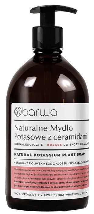 Mydło w płynie potasowe z ceramidami kojące 480ml BARWA