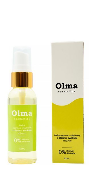 OLMA COSMETICS Olejek arganowo-migdałowy z olejem z awokado odżywczy 50ml