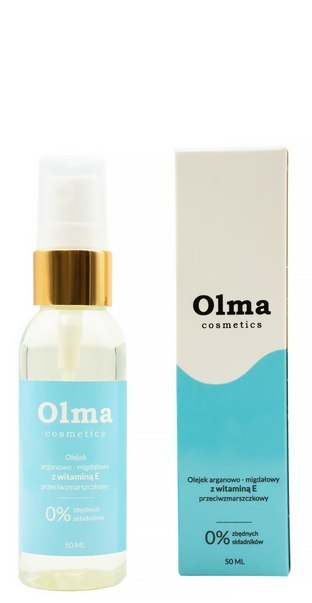 OLMA COSMETICS Olejek arganowo-migdałowy z witaminą E przeciwzmarszczkowy 50ml