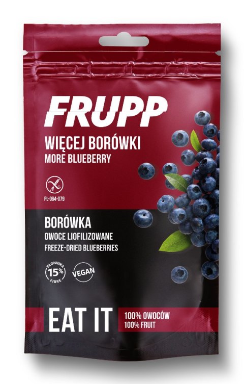 Owoce liofilizowane FRUPP borówka bezglutenowe 15g CELIKO