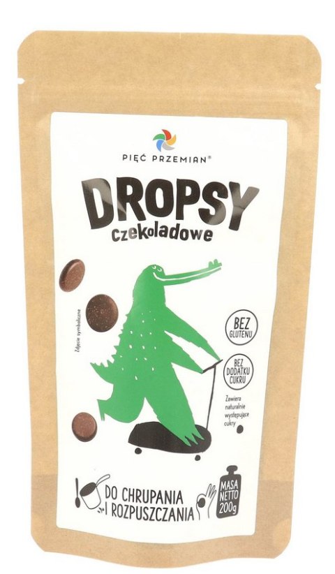 PIĘĆ PRZEMIAN Dropsy czekoladowe bez dodatku cukru bezglutenowe 200g