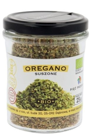 PIĘĆ PRZEMIAN Oregano suszone bezglutenowe BIO 25g