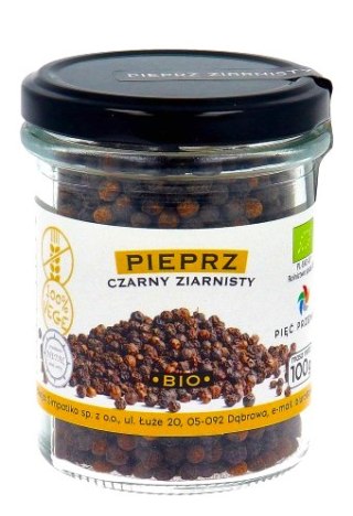 PIĘĆ PRZEMIAN Pieprz czarny ziarnisty bezglutenowy BIO 100g