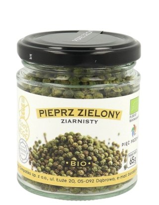 PIĘĆ PRZEMIAN Pieprz zielony ziarnisty bezglutenowy BIO 65g
