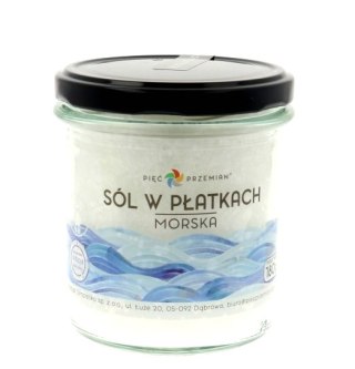 PIĘĆ PRZEMIAN Sól morska w płatkach bezglutenowa 180g