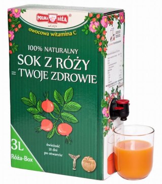 RÓŻA BOX Witamina C 100% owocowa 3 L POLSKA RÓŻA