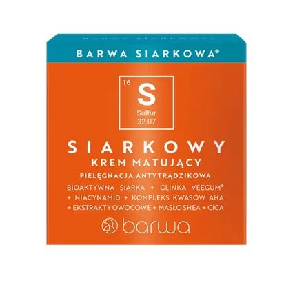 SIARKOWA Krem matujący siarkowy 50ml BARWA