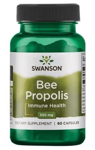 SWANSON Bee Propolis 550mg, 60 kaps.