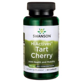 SWANSON HiActives Tart Cherry 465mg, 60 kaps.