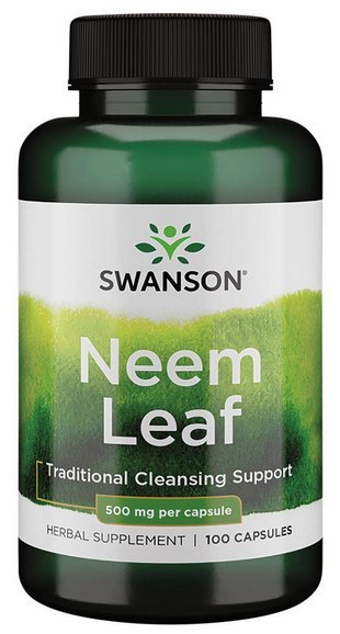 SWANSON Neem Leaf 500mg, 100 kaps. - miodla indyjska