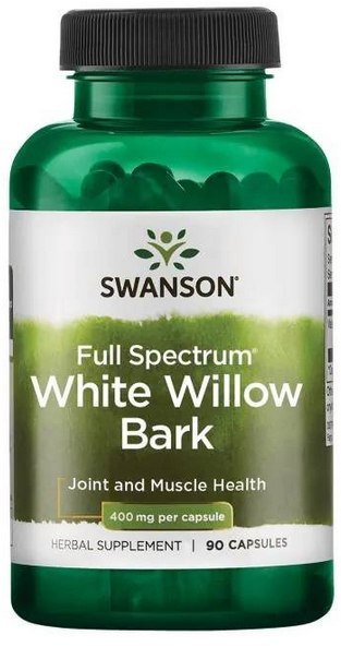 SWANSON White Willow Bark 400mg, 90 kaps. - kora białej wierzby