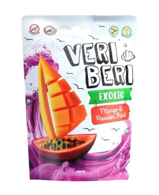 VERI BERI Żelki paski mango i marakuja bez dodatku cukru bezglutenowe 50g