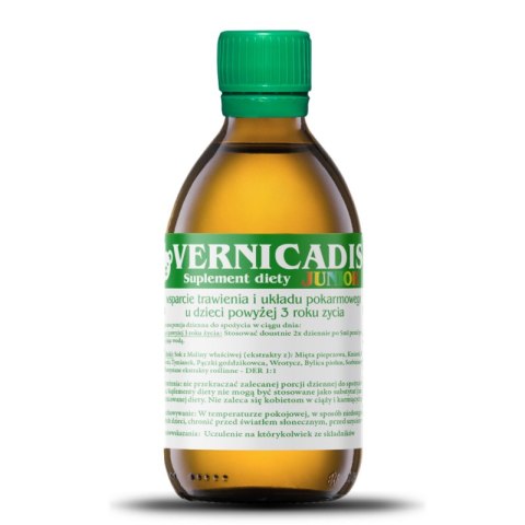 VERNICADIS junior 100ml - suplement diety - wrotycz, piołun, goździk, mniszek, kminek, mięta, tymianek