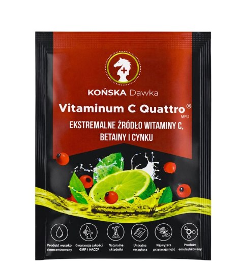 Witamina C Quattro 30 saszetek KOŃSKA DAWKA - mieszanka paszowa uzupełniająca