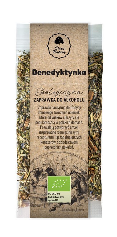 Zaprawka do alkoholu Benedyktynka BIO 20g DARY NATURY