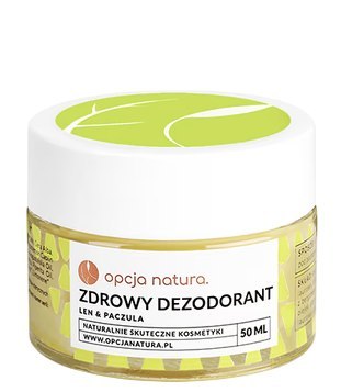 Zdrowy dezodorant len & paczula 50ml OPCJA NATURA
