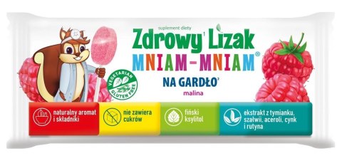 Zdrowy lizak Mniam-Mniam bez cukru na gardło 4+1 gratis STARPHARMA