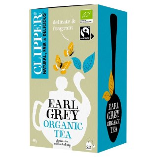 CLIPPER Herbata Czarna Earl Grey FAIR TRADE BIO 20*2g