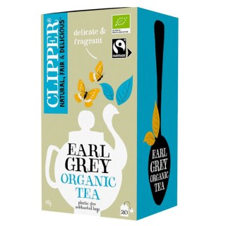CLIPPER Herbata Czarna Earl Grey FAIR TRADE BIO 20*2g