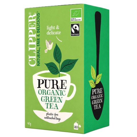 CLIPPER Herbata Zielona FAIR TRADE BIO 20*2g