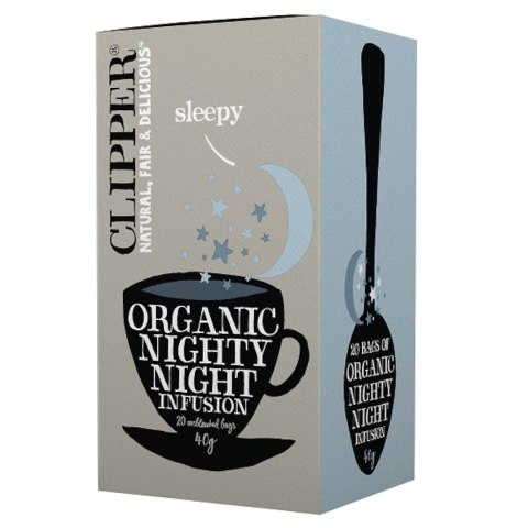 CLIPPER Herbatka Nighty Night z rumiankiem i melisą BIO 20*2g