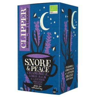CLIPPER Herbatka Snore & Peace z melisą i lawendą BIO 20*1,5g