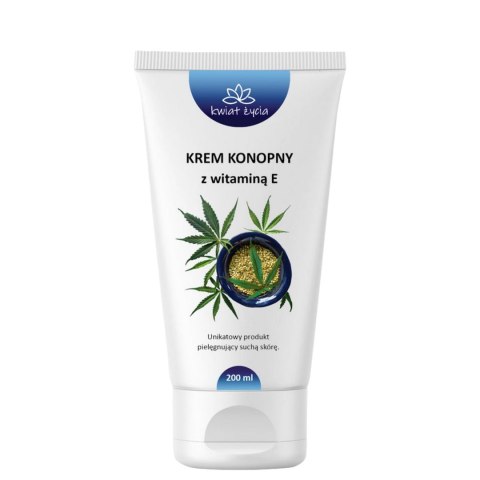 KWIAT ŻYCIA Krem konopny z witaminą E 200ml