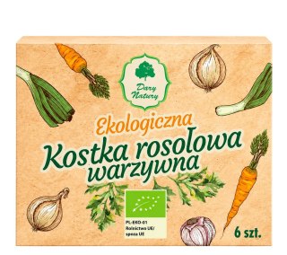 Kostka rosołowa warzywna BIO 6*10g DARY NATURY