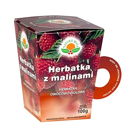 NATURA-WITA Herbatka z Malinami 100g (pudełko)