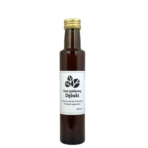 Ocet jabłkowy Dębski 6% niefiltrowany 250ml - dwuetapowa fermentacja