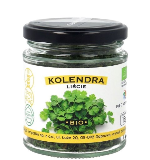PIĘĆ PRZEMIAN Kolendra liście bezglutenowa BIO 15g