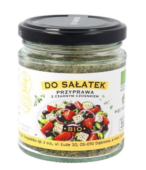 PIĘĆ PRZEMIAN Przyprawa do sałatek z czarnym czosnkiem bezglutenowa BIO 35g