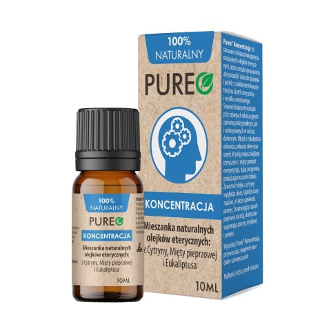 PUREO Koncentracja - mieszanka naturalnych olejków eterycznych 10 ml