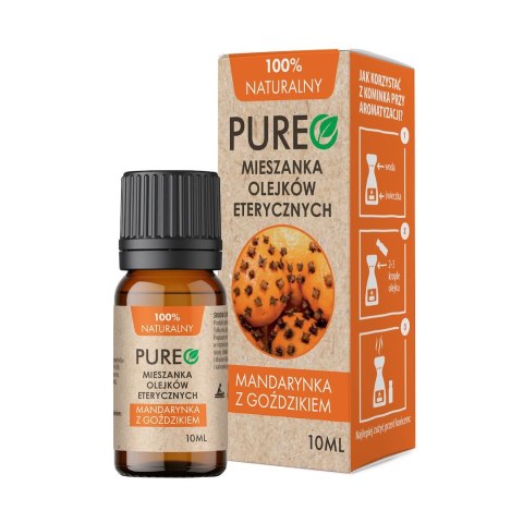 PUREO Mandarynka z goździkiem - mieszanka naturalnych olejków eterycznych 10 ml