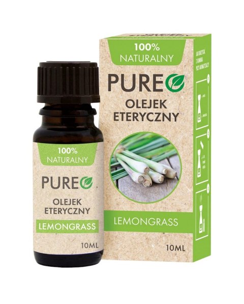 PUREO Naturalny olejek eteryczny Lemongrassowy 10 ml