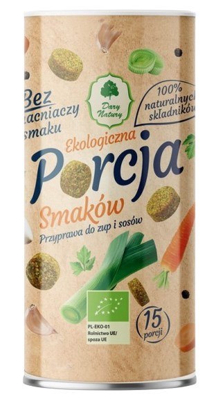 Porcja smaków przyprawa do zup i sosów BIO 120g (15 porcji) DARY NATURY