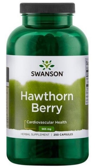 SWANSON Hawthorn Berry 565mg, 250 kaps. - głóg owoce
